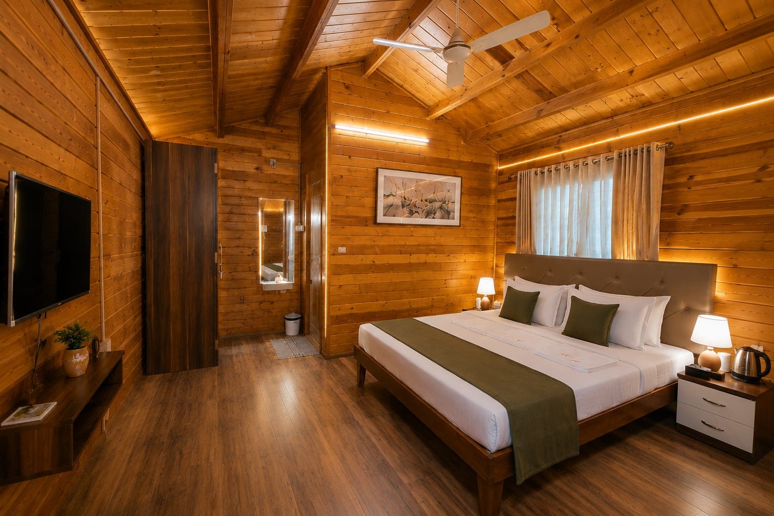 Wooden Cottage Interior